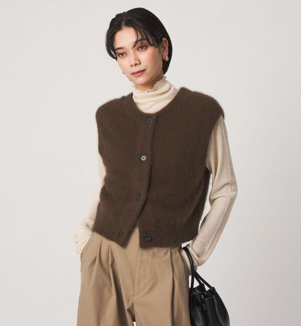 UNITED ARROWS green label relaxing「ヘアリー 2WAY ニット ベスト」|ベスト・ジレ|
