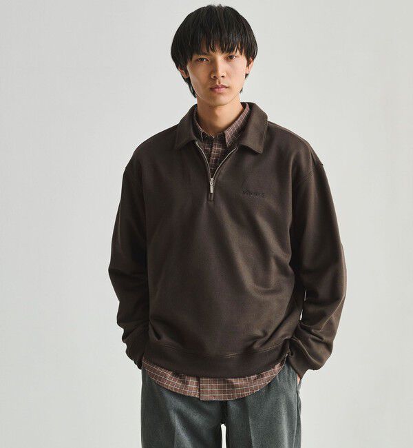 UNITED ARROWS green label relaxing「【別注】＜Marmot＞ハーフジップ 長袖 スウェット」|スウェット・ジャージ|DK.GRAY