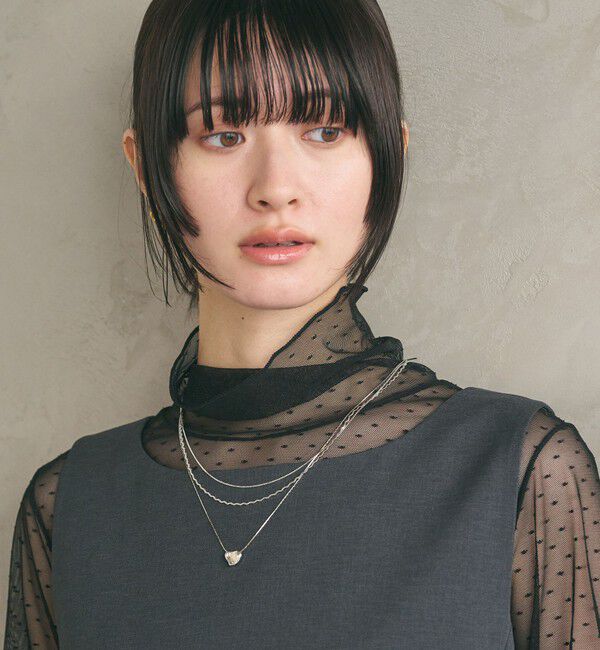 BEAUTY&YOUTH UNITED ARROWS「イビツ ハート 3連ネックレス」|ネックレス|