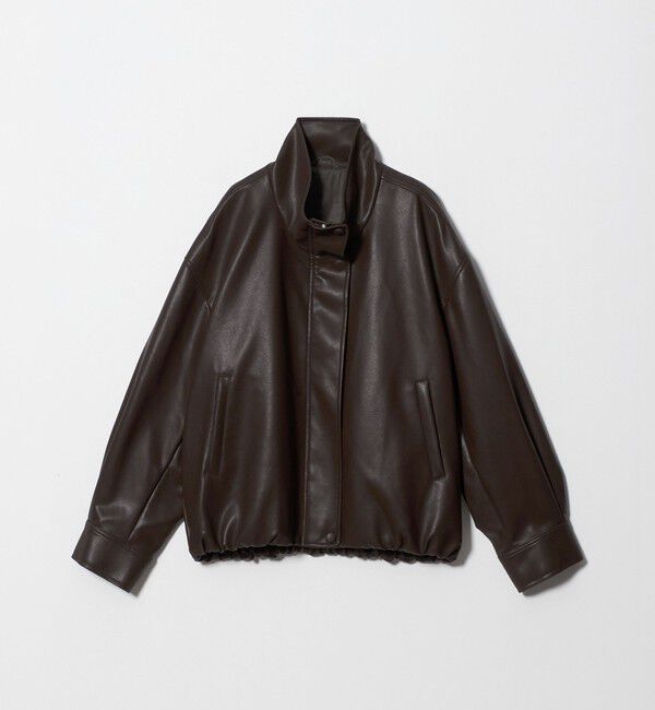 BEAUTY&YOUTH UNITED ARROWS「レザーライク スタンドカラー ブルゾン」|その他|