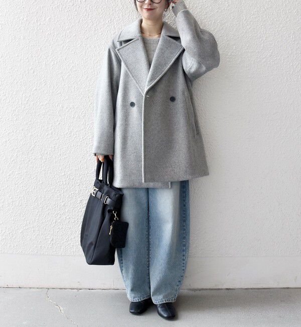 SHIPS any「《一部追加予約》【WEB限定】PURE WOOL コクーン テーラード ショート コート 26AW」|その他|