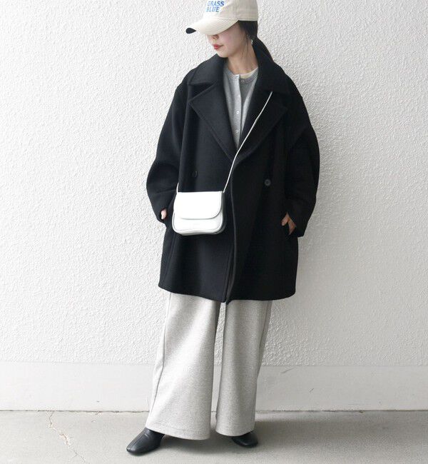 SHIPS any「《一部追加予約》【WEB限定】PURE WOOL コクーン テーラード ショート コート 26AW」|その他|