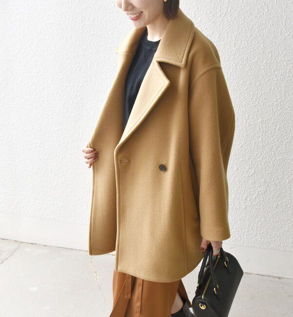 SHIPS any「《一部追加予約》【WEB限定】PURE WOOL コクーン テーラード ショート コート 26AW」|その他|