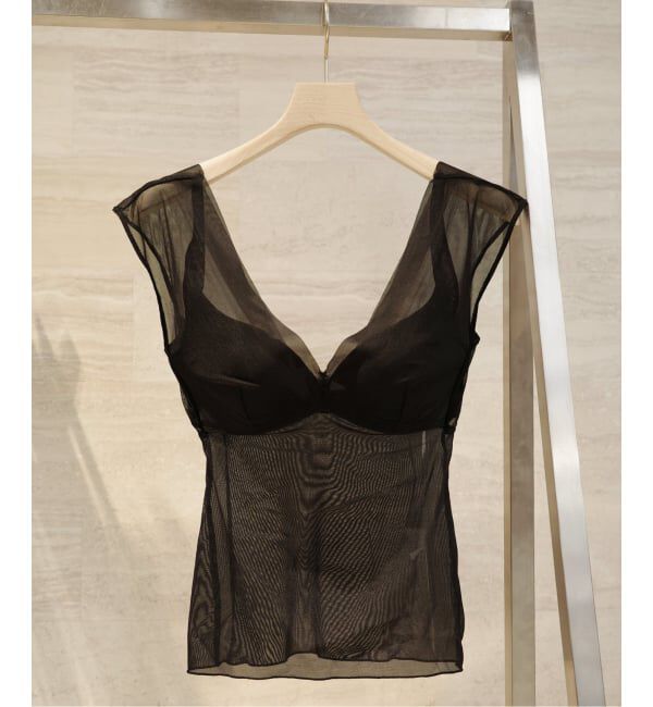 Plage「《追加》NICENICE MOMENT / ナイスナイスモーメント MESH FRENCH SL TOP 2」|インナー|