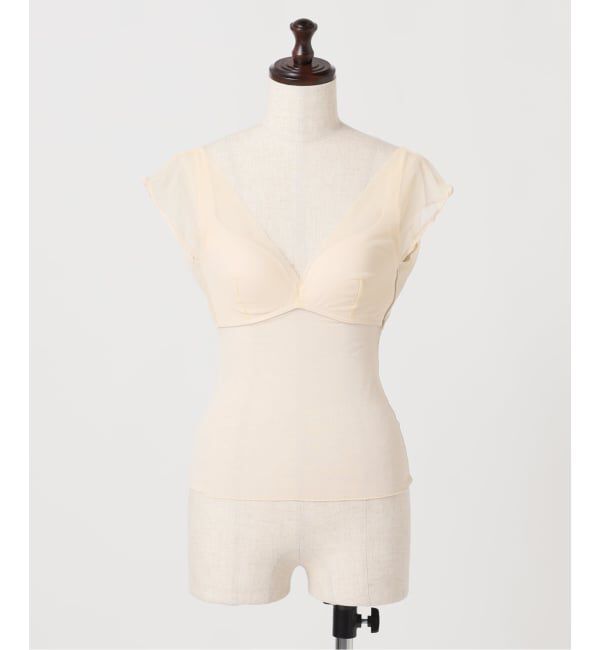 Plage「《追加》NICENICE MOMENT / ナイスナイスモーメント MESH FRENCH SL TOP 2」|インナー|