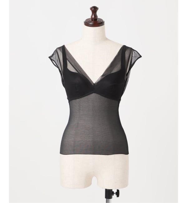 Plage「《追加》NICENICE MOMENT / ナイスナイスモーメント MESH FRENCH SL TOP 2」|インナー|