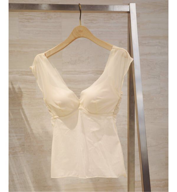 Plage「《追加》NICENICE MOMENT / ナイスナイスモーメント MESH FRENCH SL TOP 2」|インナー|