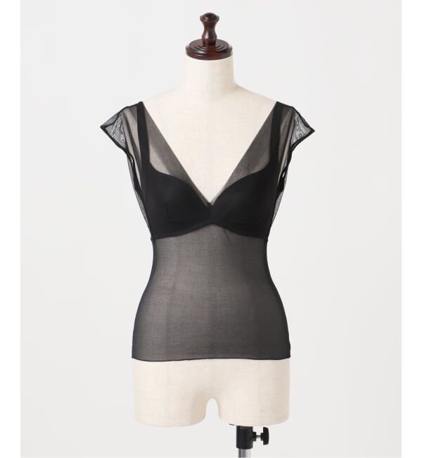 Plage「《追加》NICENICE MOMENT / ナイスナイスモーメント MESH FRENCH SL TOP 2」|インナー|