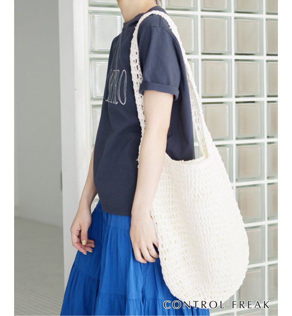 SLOBE IENA「《追加》CONTROL FREAK ペーパークロッシェバッグ 244-410503」|ショルダー・メッセンジャー|
