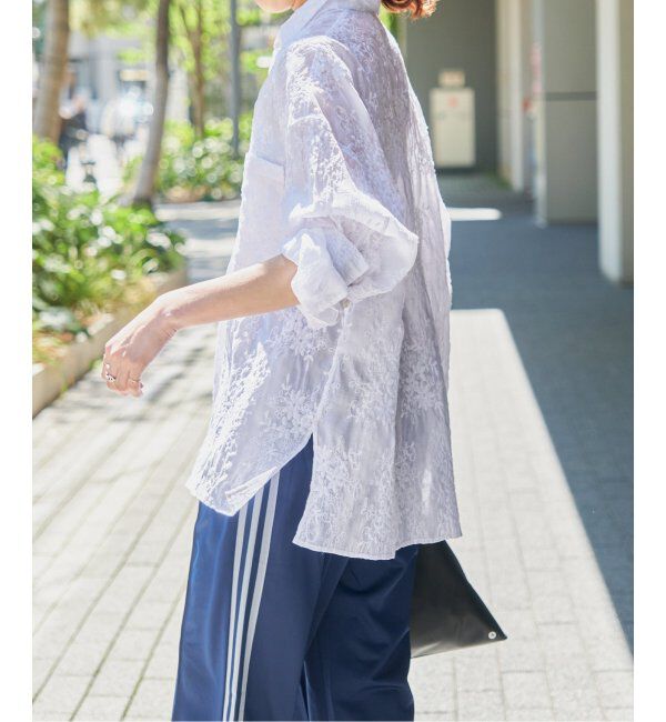 Spick and Span「シアーエンブロイダリーシャツ」|シャツ・ブラウス|