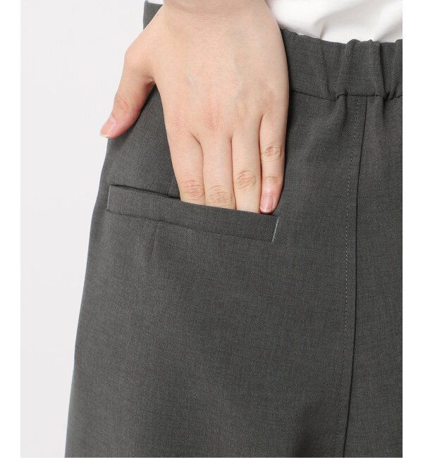 Spick and Span「《追加》ダブルクロスツータックパンツ」|スラックス|