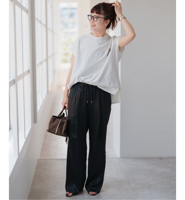 Spick and Span「ワッシャーサテンイージーパンツ」|その他|