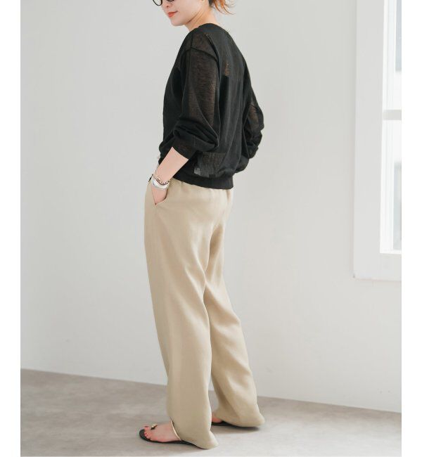Spick and Span「ワッシャーサテンイージーパンツ」|その他|