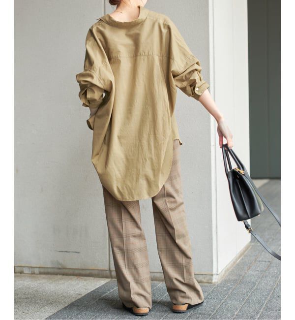 Spick and Span「《追加》ガーメントダイカシュクールシャツ」|シャツ・ブラウス|