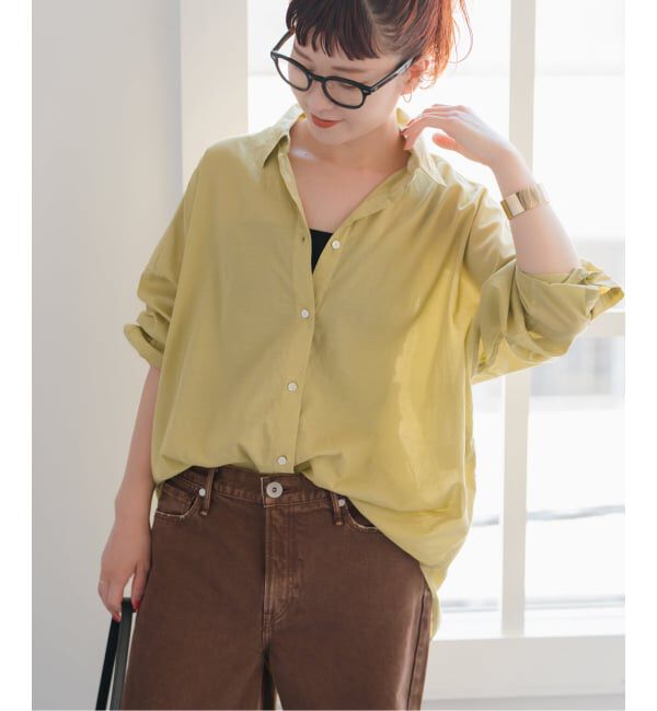 Spick and Span「《追加》ガーメントダイカシュクールシャツ」|シャツ・ブラウス|