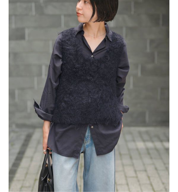 Spick and Span「《追加》ガーメントダイカシュクールシャツ」|シャツ・ブラウス|