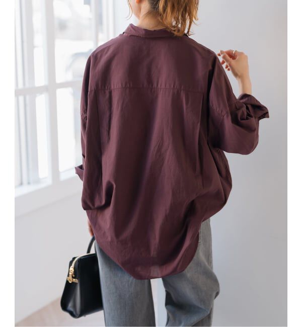 Spick and Span「《追加》ガーメントダイカシュクールシャツ」|シャツ・ブラウス|