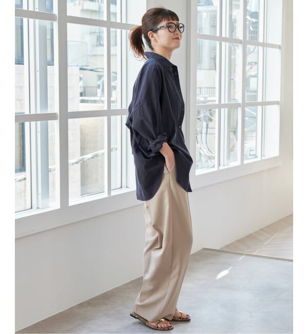 Spick and Span「《追加》ガーメントダイカシュクールシャツ」|シャツ・ブラウス|