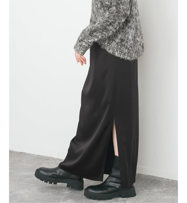Spick and Span「《追加》サテンイージースカート」|スカート|
