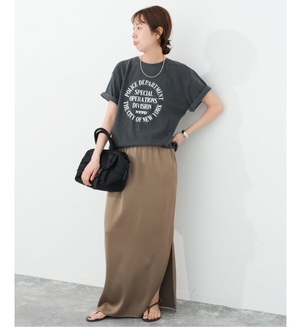 Spick and Span「《追加》サテンイージースカート」|スカート|