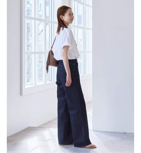 U by SPICK&SPAN「《WEB限定 / 追加》ハイライズストレートデニム」|デニム|