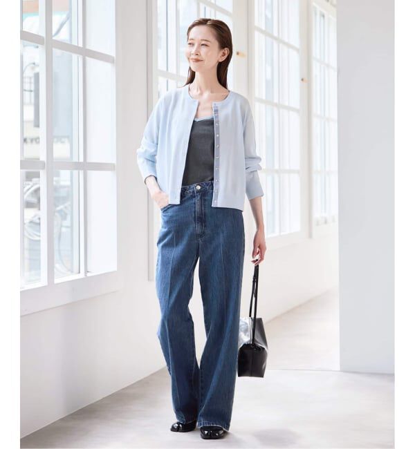 U by SPICK&SPAN「《WEB限定 / 追加》ハイライズストレートデニム」|デニム|
