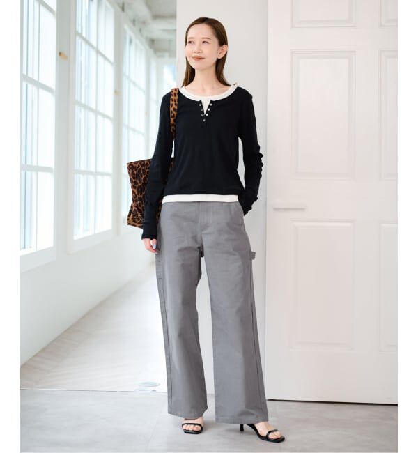 U by SPICK&SPAN「ピーチルーズペインターパンツ」|カーゴ|