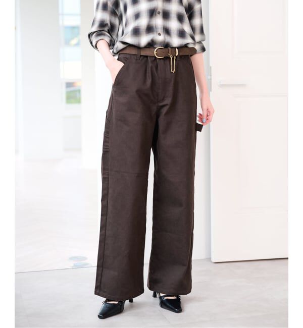 U by SPICK&SPAN「ピーチルーズペインターパンツ」|カーゴ|