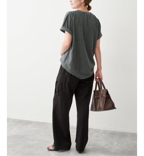 Spick and Span「スエードサテンカーゴパンツ」|カーゴ|