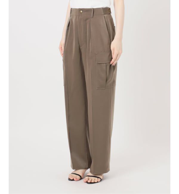 Spick and Span「スエードサテンカーゴパンツ」|カーゴ|