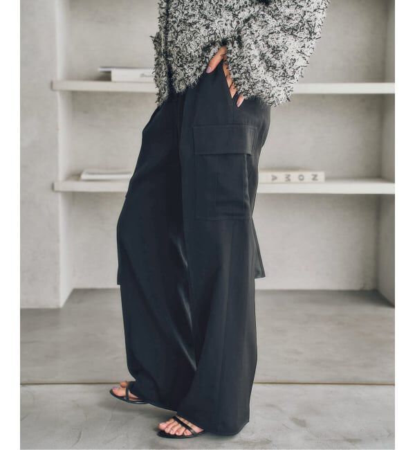 Spick and Span「スエードサテンカーゴパンツ」|カーゴ|