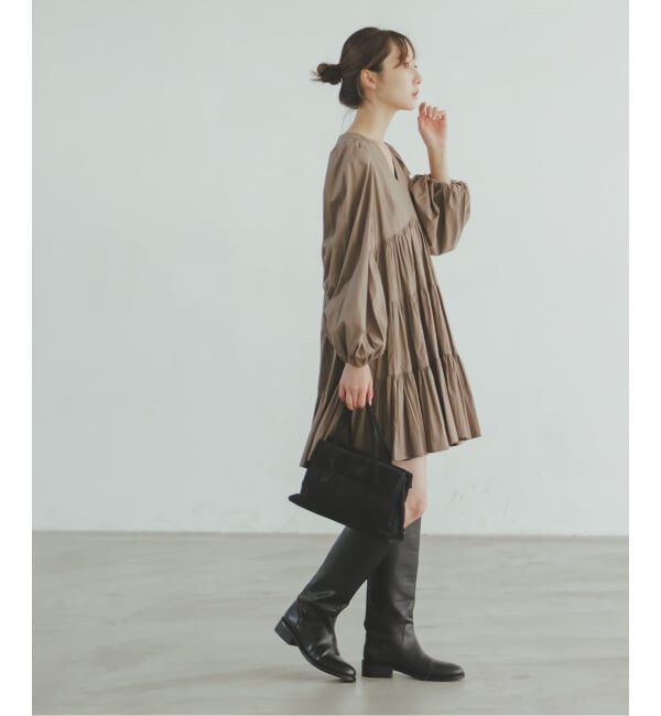 NOBLE「AULENTTI/オウレンティ スウェードフラップBAG」|ハンドバッグ|