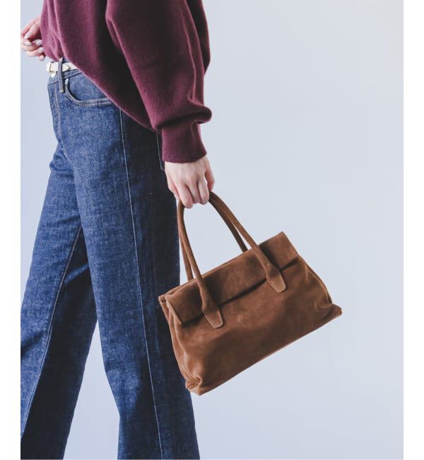 NOBLE「AULENTTI/オウレンティ スウェードフラップBAG」|ハンドバッグ|ブラウン