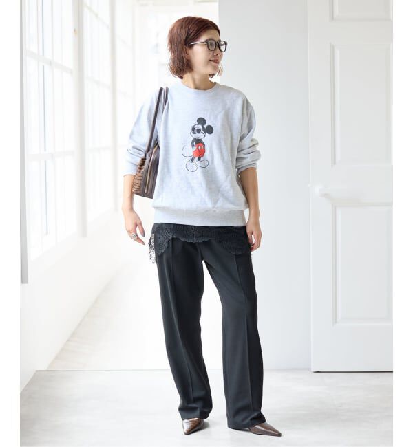 Spick and Span「《手洗い可 / 追加予約》起毛タックテーパードパンツ」|スラックス|