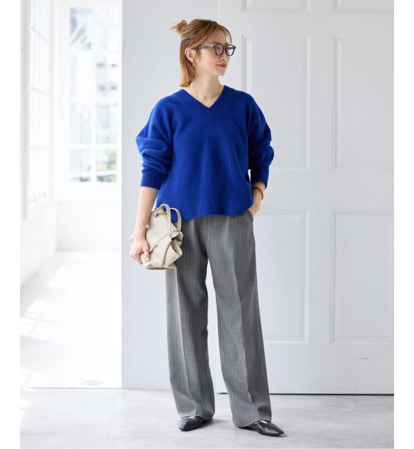 Spick and Span「《手洗い可 / 追加予約》起毛タックテーパードパンツ」|スラックス|