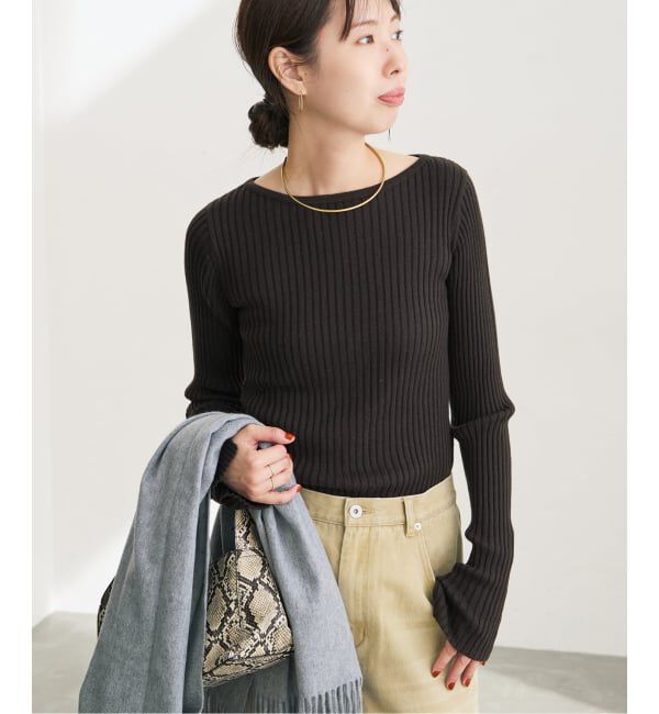 Spick and Span「《予約》リブニットプルオーバー」|ニット・セーター|