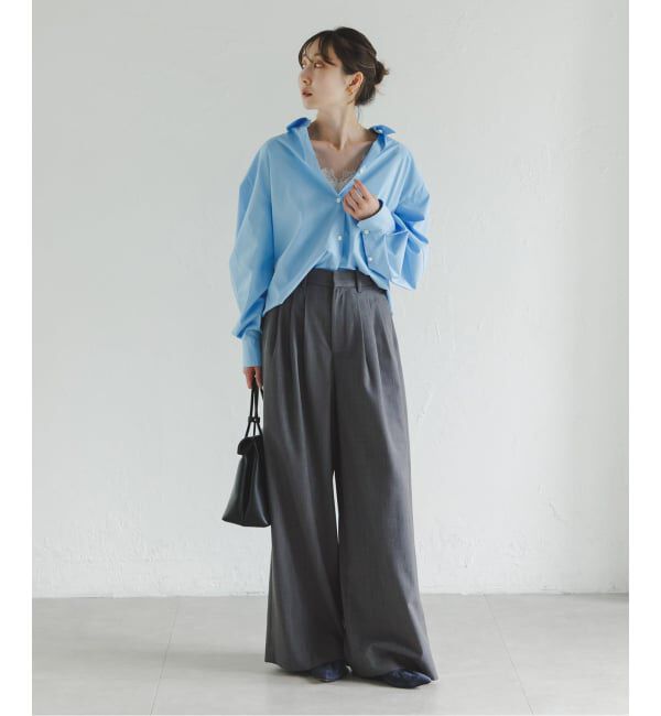 NOBLE「《追加・新色あり》T/W3タックワイドパンツ」|スラックス|