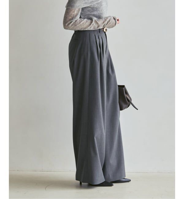 NOBLE「《追加・新色あり》T/W3タックワイドパンツ」|スラックス|