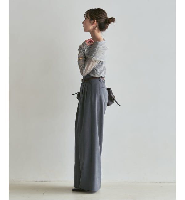 NOBLE「《追加・新色あり》T/W3タックワイドパンツ」|スラックス|