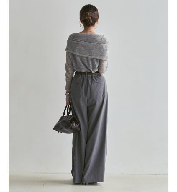 NOBLE「《追加・新色あり》T/W3タックワイドパンツ」|スラックス|