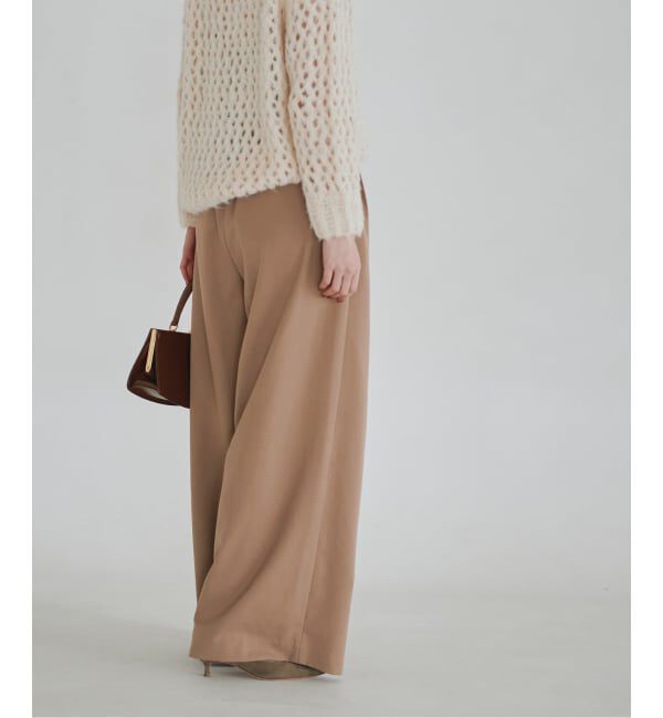 NOBLE「《追加・新色あり》T/W3タックワイドパンツ」|スラックス|