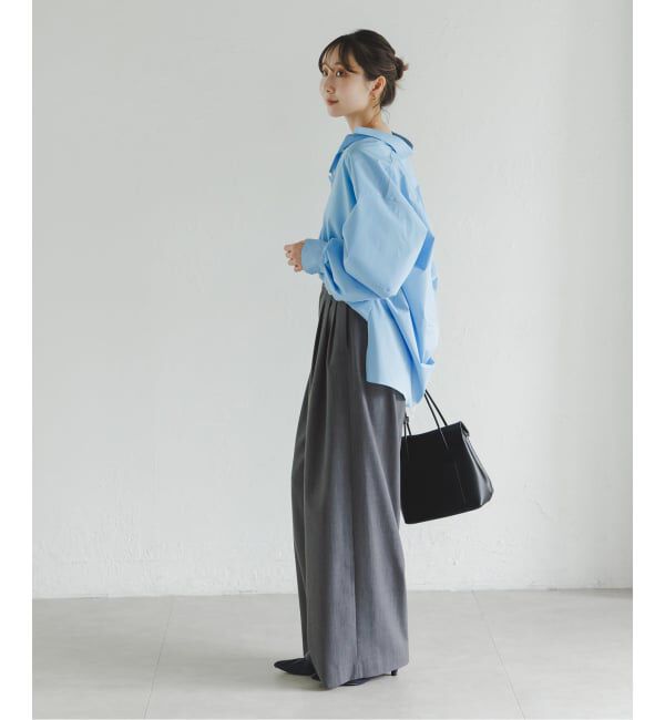 NOBLE「《追加・新色あり》T/W3タックワイドパンツ」|スラックス|