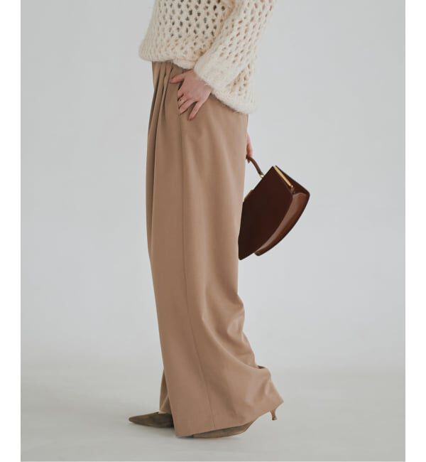NOBLE「《追加・新色あり》T/W3タックワイドパンツ」|スラックス|