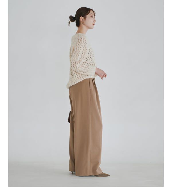 NOBLE「《追加・新色あり》T/W3タックワイドパンツ」|スラックス|
