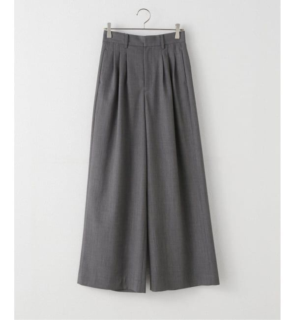 NOBLE「《追加・新色あり》T/W3タックワイドパンツ」|スラックス|