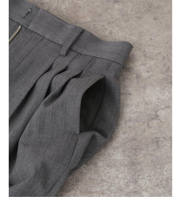 NOBLE「《追加・新色あり》T/W3タックワイドパンツ」|スラックス|