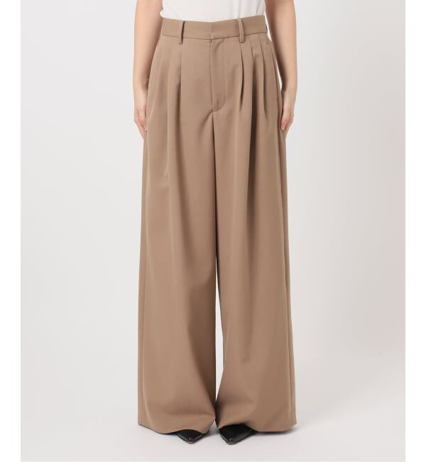 NOBLE「《追加・新色あり》T/W3タックワイドパンツ」|スラックス|