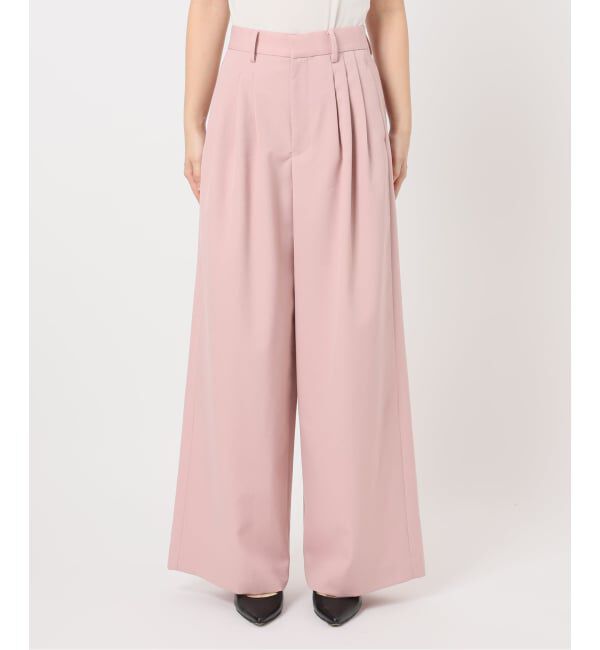 NOBLE「《追加・新色あり》T/W3タックワイドパンツ」|スラックス|