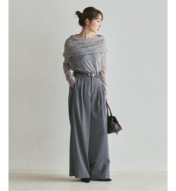 NOBLE「《追加・新色あり》T/W3タックワイドパンツ」|スラックス|
