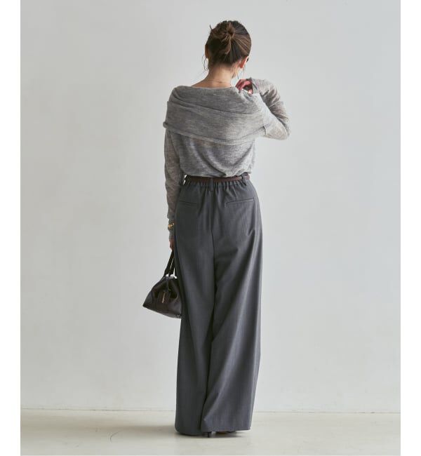 NOBLE「《追加・新色あり》T/W3タックワイドパンツ」|スラックス|